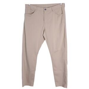 FAHERTY Movement 5 Pocket Pants Island West Khaki Straight Fit Chino Men's 36X30